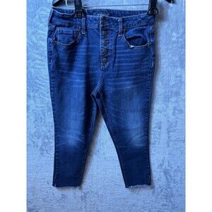 Aeropostale Woman’s Jeans Size 10 Flex Effects Super High Rise Crop Ragged Cuff